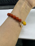 青城山 瓦西南紅和田玉葫蘆手串女蜜蠟轉(zhuǎn)運珠福祿招財手鏈生日禮物 南紅蜜蠟白玉葫蘆手串9mm+已過香 曬單實拍圖
