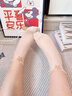 浪莎短絲襪女超薄款夏季花邊松口襪媽媽孕婦襪寬口棉底防滑中筒襪 膚色 花邊四葉草松口襪 5雙 均碼 36-42碼 曬單實(shí)拍圖