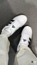 阿迪達斯 （adidas）男女大童Originals Taekwondo低幫黑白百搭防滑輕便運動鞋 JQ4774 曬單實拍圖