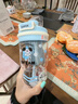 BOSHENG可愛(ài)水杯女生夏季雙飲塑料杯tritan材質(zhì)2025新款學(xué)生便攜泡茶杯子 藍色【tritan+雙飲+獨立茶倉】 600ML 曬單實(shí)拍圖