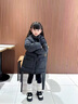 G.duck兒童羽絨服2026新款女童寶寶中長(cháng)款大毛領(lǐng)派克服加厚韓版冬季外套 黑色狐貍毛領(lǐng) 90 cm 曬單實(shí)拍圖