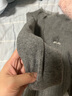 紫涵（ZIHAN）紫涵立領(lǐng)木耳邊純色長(cháng)袖打底針織衫女2024冬季新款保暖顯瘦上衣 灰色 M 曬單實(shí)拍圖