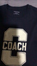 蔻馳（COACH）新款奧萊男士夏季VARSITY圖案印花經(jīng)典舒適短袖T恤 海軍藍色 S 曬單實(shí)拍圖