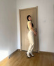 CAMILA KSENIA樂福鞋女2025新厚底增高款夏高跟軟底時尚一腳蹬小皮鞋 杏色 38 曬單實拍圖