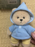 莉娜熊（TeddyTales）情侶玩偶毛絨掛件玩具泰迪手作熊公仔娃娃送禮送人女生生日禮物 相惜(藍(lán))15cm 禮盒裝 曬單實(shí)拍圖