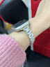 watchbond【冰脂】適用蘋(píng)果手表s10表帶iwatch s10女士款樹(shù)脂合金表帶apple手表watch s9女生s8金屬s7細款se 細款【三珠-玫金間樹(shù)脂白】樹(shù)脂合金表帶+玫瑰金接頭 【38 曬單實(shí)拍圖