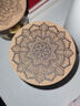 米聆軟木杯墊茶墊歐式復古印花防燙防滑吸水墊調雞尾酒咖啡酒杯墊L 【4個(gè)混裝】防燙吸水杯墊 曬單實(shí)拍圖