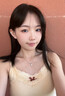 清冷感爆閃小方糖項鏈女輕奢精致冷淡風鎖骨鏈小眾設計高級感頸鏈 白色小方糖項鏈-銀色 曬單實拍圖