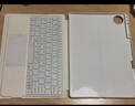 智思慧適用華為平板matepad11.5/11.5s/air11.5英寸藍(lán)牙鍵盤保護(hù)套磁吸可拆卸硅膠殼智能觸控背光鍵盤 白 曬單實(shí)拍圖