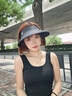 卡爾美（KELME）防曬面罩磁吸遮陽帽女2025新款全臉醫(yī)美防護蛋卷帽空頂帽子太陽帽 曬單實拍圖