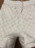 卡賓男裝340G重磅衛褲24夏老花滿(mǎn)印寬松運動(dòng)短褲 杏色 52 曬單實(shí)拍圖