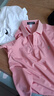 花花公子（PLAYBOY）短袖T恤男士POLO衫夏季高端冰絲半袖上衣服高端男裝 粉色 L 曬單實(shí)拍圖