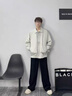 XJSGS官方國際正品牌奢侈男士高端夾克男秋季翻領(lǐng)美式防風(fēng)工裝茄克外套 高檔灰色【名牌男士】 春秋款 XL 建議【145-160斤】 曬單實(shí)拍圖