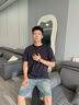 BOSS博斯【七夕禮物】男士2025年夏季新款徽標衣領(lǐng)彈力棉T恤50537836 曬單實拍圖