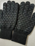 卡爾美（KELME）騎行手套男毛線(xiàn)手套冬季保暖手套防寒觸屏手套跑步運動(dòng)訓練 黑色  曬單實(shí)拍圖