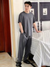 KOLON SPORT/可隆熱壓長褲 男子商務(wù)通勤防潑水接觸涼感防曬UPF50+褲子 LHLP5MT845-BK 黑色 2XL 185/90B 曬單實拍圖