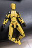 今詡 3d打印人偶關(guān)節(jié)可動幸運dummy13小人解壓神器成人手辦正版小玩具 Dummy人偶（黃） 曬單實拍圖