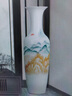 閩寧小鎮景德鎮陶瓷器手繪寫(xiě)意山水大花瓶落地客廳現代裝飾電視柜插花擺件1米單個(gè) 曬單實(shí)拍圖