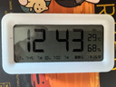 得力（deli）充電款電子智能鬧鐘背光大鬧鈴家用學生多功能溫濕度計大屏床頭鐘 開學升學季必備 白 LE103A 曬單實拍圖