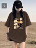 回力（Warrior）純棉短袖T恤女2025夏季潮流設計感小眾寬松百搭運動透氣休閑上衣 曬單實拍圖