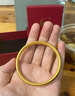 中國(guó)黃金（CHINA GOLD）古法心經(jīng)黃金手鐲厚壁升級(jí)足金泥鰍背金手鐲女款送老婆媽媽禮物 【現(xiàn)貨_硬金厚壁】58圈約13.70g 心經(jīng)古法系列 曬單實(shí)拍圖