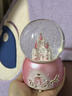 邦帛世城堡獨角獸水晶球音樂(lè )盒兒童女孩生日禮物女生八音盒新年禮物玩具 童話(huà)城堡  燈光+音樂(lè )+手搖雪花 曬單實(shí)拍圖