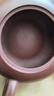 八璽扁玉國助工老師純全手工紫砂壺宜興名家紫朱泥功夫茶具泡茶壺普洱 紫朱泥扁玉壺-國助工徐峰 220ml 曬單實(shí)拍圖