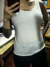 女士冰絲背心無(wú)痕女吊帶夏外穿無(wú)袖女打底內搭寬松夏季薄款 白色【927#夏款】 L 【90-100斤】 曬單實(shí)拍圖