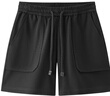 森馬（Semir）[商場同款]休閑褲女純色基礎(chǔ)時尚2025夏新款涼感寬松短褲百搭 黑色90001 2XL 曬單實拍圖