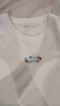 茵曼全棉舒適趣味繡花短袖白T恤2026夏季寬松顯瘦休閑上衣 米白色  M 曬單實(shí)拍圖
