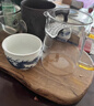 青蘋(píng)果高顏值公道杯玻璃高檔茶漏一體耐熱茶海分茶器月牙單個(gè)泡茶公平杯 月落公杯黃把400ml 曬單實(shí)拍圖