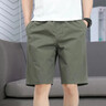 【純棉寬松】2025夏季薄款五分褲男士休閑短褲大碼直筒工裝秋季 513軍綠色 5XL 【190-210斤左右】 曬單實(shí)拍圖