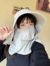 UV BANANA防曬帽女夏防曬面罩防紫外線大檐遮陽帽口罩護頸太陽帽子UPF300+ 曬單實拍圖
