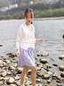 班尼路女童夏季套裝運(yùn)動(dòng)裙褲2025新款女孩涼感速干短袖洋氣短褲裙子夏裝 白BN花雨小兔X+紫BN蝴蝶結(jié)兔XS 110 【推薦體重30-37斤】 曬單實(shí)拍圖