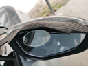 oeny汽車(chē)后視鏡雨眉小圓鏡一體反光鏡盲點(diǎn)鏡倒后鏡倒車(chē)鏡遮雨板通用 碳纖紋雨眉小圓鏡【黑色一對】 【超高清光學(xué)鏡片 防水防霧氣】 曬單實(shí)拍圖
