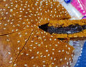 滇品客云南特產(chǎn)大蕎餅農(nóng)科院蕎三香五仁玫瑰豆沙老式大月餅云腿蕎麥粑粑 三香蕎餅+洗沙蕎餅【300gx2袋】 曬單實拍圖