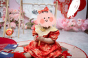 GOKU女童周歲禮服裙中式女寶寶生日抓周宴百天滿月唐裝中國風(fēng)兒童套裝 繁星連衣裙短-裙.鞋.襪.鎖.發(fā)箍 90 建議12-18個(gè)月 曬單實(shí)拍圖