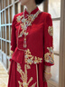 枝己新中式秀禾服新娘婚紗2025新款結婚禮服敬酒服古裝嫁衣出閣服婚服 H043 M 曬單實(shí)拍圖