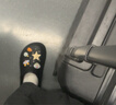 名創(chuàng  )優(yōu)品（MINISO）洞洞鞋男女夏季外穿涼鞋防滑厚底踩屎感包頭涼拖鞋 黑色+海洋星星 曬單實(shí)拍圖