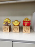 冠珺號新中式招財進(jìn)寶擺件入戶(hù)玄關(guān)客廳電視柜辦公室家居裝飾品開(kāi)業(yè)禮物 多財多福三件套【大號金色】 曬單實(shí)拍圖