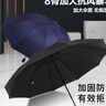 勛貍粑雨傘男女便攜8疊傘大號遮陽防曬晴雨兩用傘結(jié)實抗風(fēng)太陽傘 手動銀膠款【純黑色】 8骨 折疊晴雨傘 曬單實拍圖
