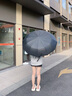 香緹彤德國高端雨傘加大號加固加厚男女折疊遮陽防曬全自動晴雨兩用黑膠 金珠版【T3分叉加強傘架+三龍骨抗風】耀夜黑 晴雨 曬單實拍圖