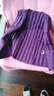 典都歐尚中老年羽絨服馬甲女背心白鴨絨秋冬厚款媽媽羽絨內膽女裝 紫色 2XL /175尺碼偏小一碼 曬單實(shí)拍圖