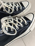 匡威（Converse）1970s帆布鞋經(jīng)典三星標男女鞋休閑時(shí)尚百搭男鞋女鞋運動(dòng)鞋 162050C 經(jīng)典黑【高幫1970s】 35 曬單實(shí)拍圖