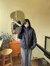 波司登（BOSIDENG）2025新款輕薄羽絨服女短款90絨立領(lǐng)菱格寬松時(shí)尚外套B250135326 夜空黑|8F44 M 165/88A 體重約125-140斤 曬單實(shí)拍圖