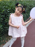 G.DUCKKIDS小黃鴨女童連衣裙夏季嬰兒裙子夏裝兒童公主裙洋氣女寶寶生日禮物 X130粉紅色 90 尺碼1歲-1歲半【80-90cm】 曬單實拍圖