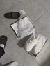 CHGF增高鞋男夏季透氣休閑板鞋男魔術(shù)貼運動鞋子男士隱形內(nèi)增高小白鞋 白色【皮面】-增高款 40 【皮鞋碼】 曬單實拍圖