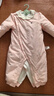戴維貝拉（DAVE＆BELLA）新生兒夾棉連體衣女寶寶百天衣服冬裝新款初生嬰兒外出服幼童爬服 粉底印花【現(xiàn)貨】 80cm （建議身高73-80cm） 曬單實(shí)拍圖