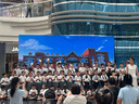蘿卜唄唄（LUOBOBEIBEI）兒童背帶褲套裝夏款男童禮服六一主持合唱演出服 黑色四件套 120  曬單實(shí)拍圖