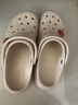 卡駱馳crocs貝雅云彩女士洞洞鞋戶外休閑鞋|208186 冬日白-11S(含智必星) 38 (240mm) 曬單實拍圖